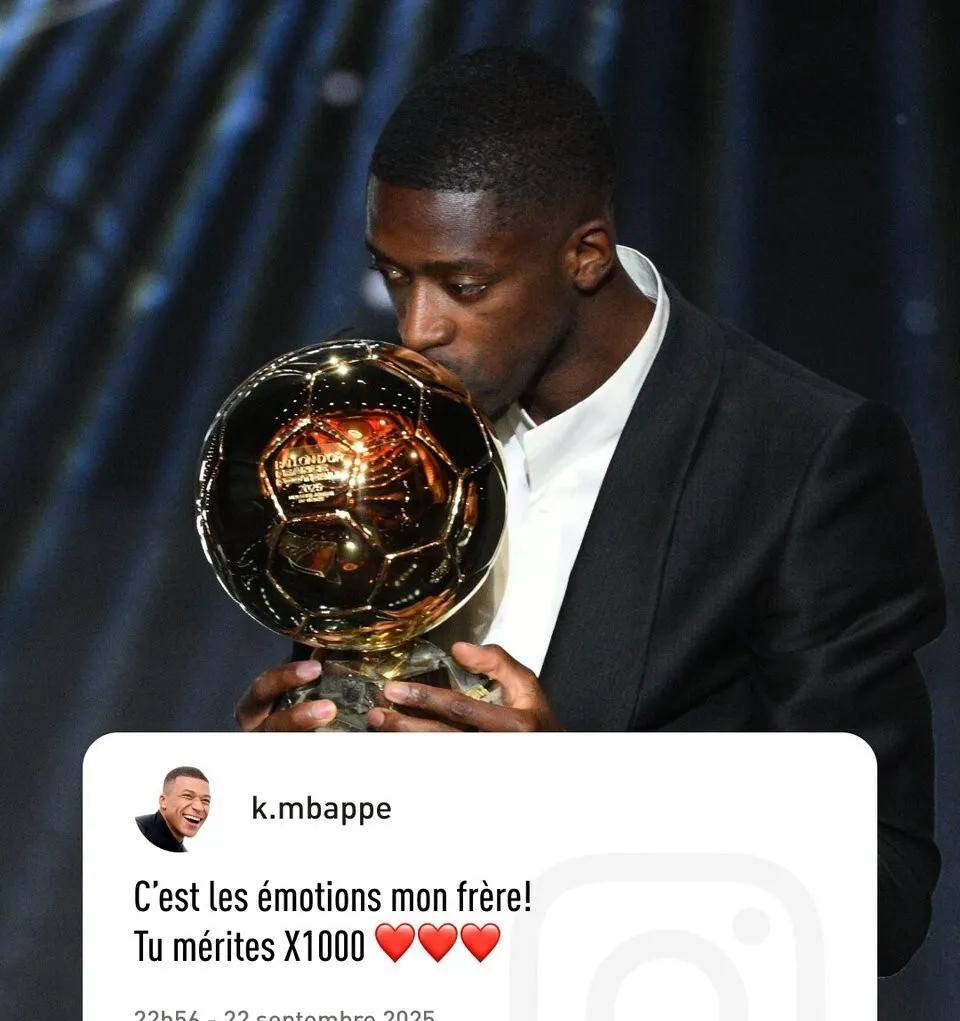 关于外媒:巴黎声援登贝莱夺金球奖登贝莱成为最大热门的信息 第2张 关于外媒:巴黎声援登贝莱夺金球奖登贝莱成为最大热门的信息 第2张