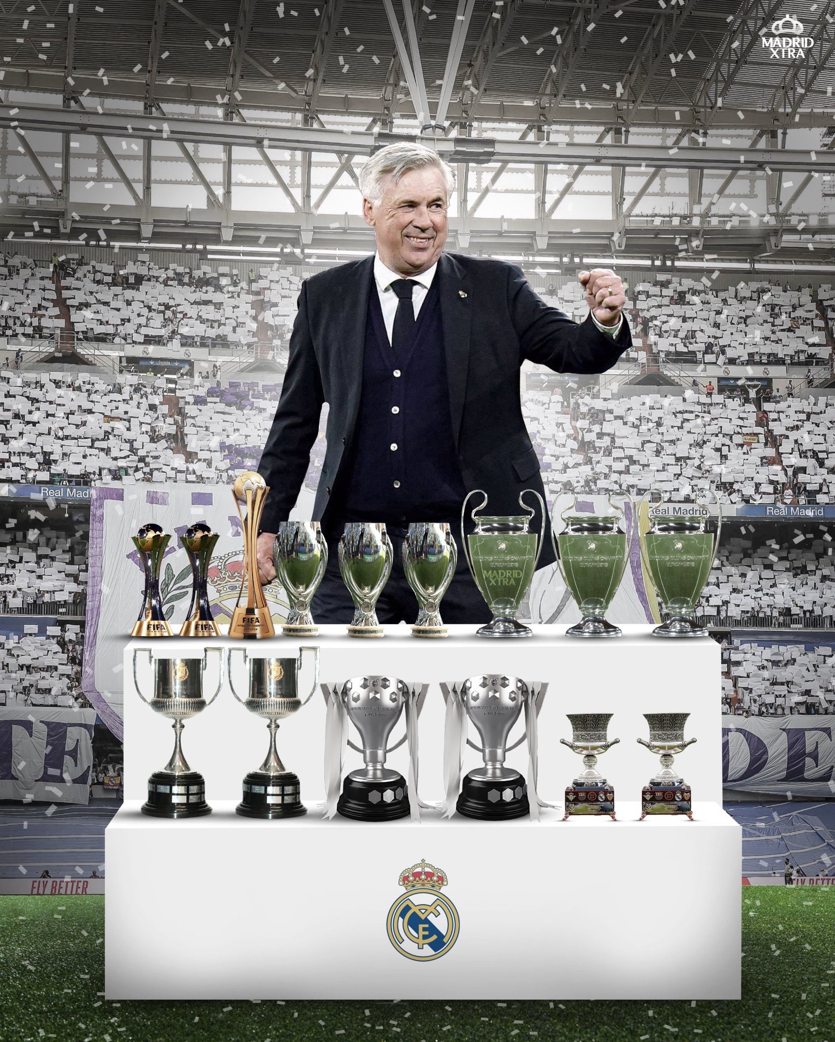 包含巴西球迷祝贺安切洛蒂生日在主场看台贴上祝福的词条  第2张