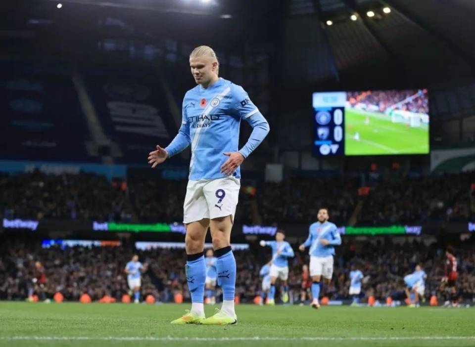 关于哈兰德本赛季多项数据创生涯新高每90分钟1.36球的信息