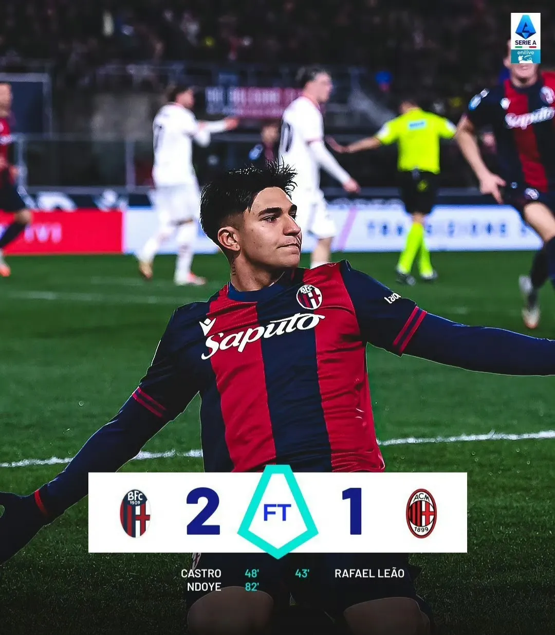 意甲博洛尼亚2-0那不勒斯达林加破僵卢库米头球建功的简单介绍